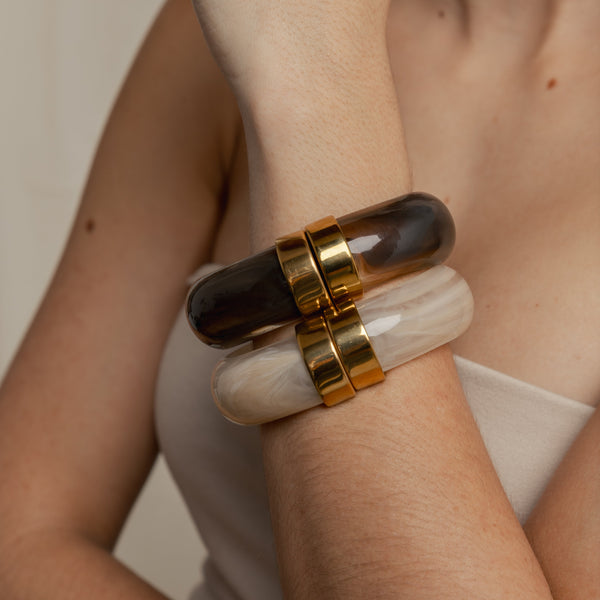 Brazalete Grego Beige