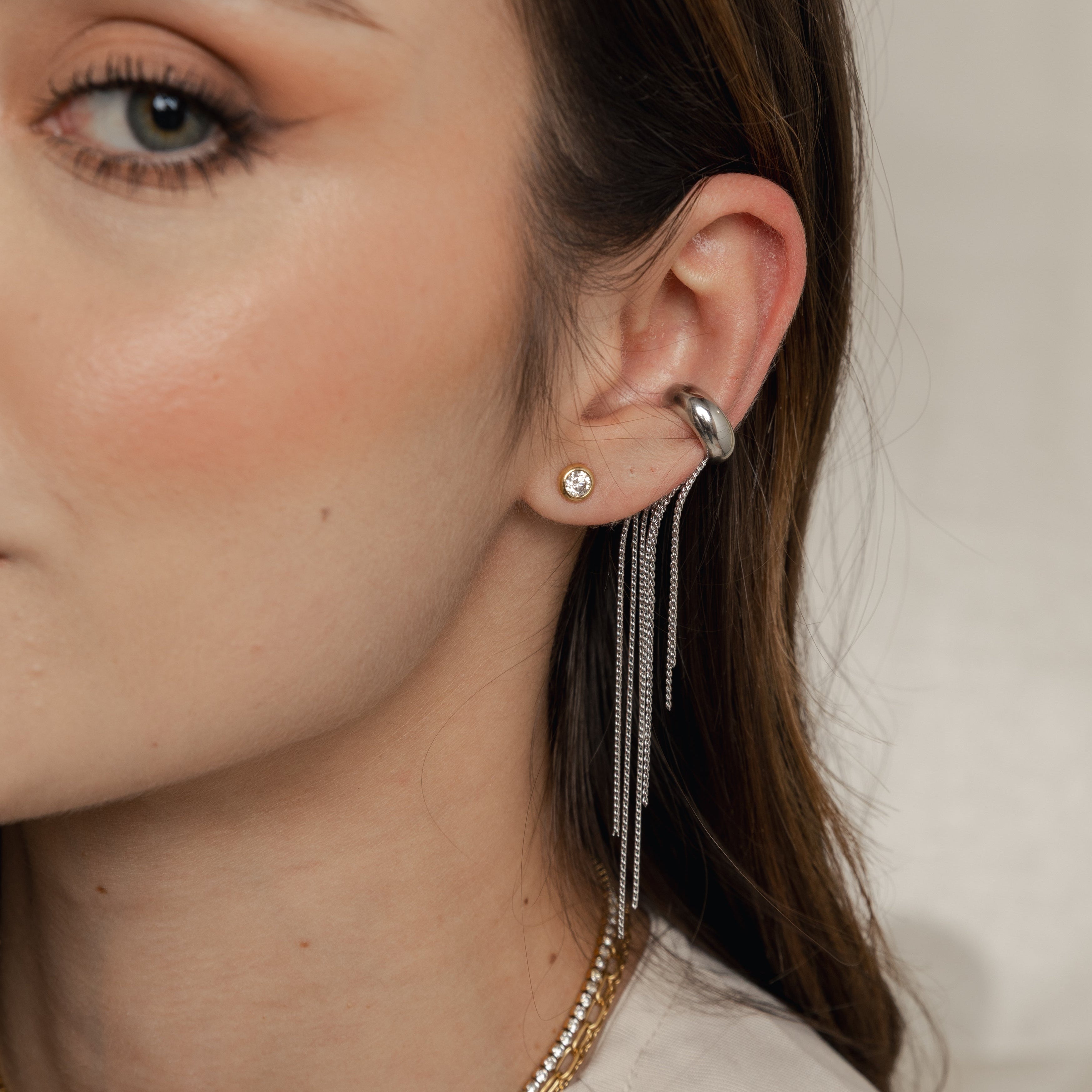 Ear cuff Destello Silver Imagen principal del producto