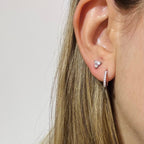 Set x2 Aretes Presencia Silver