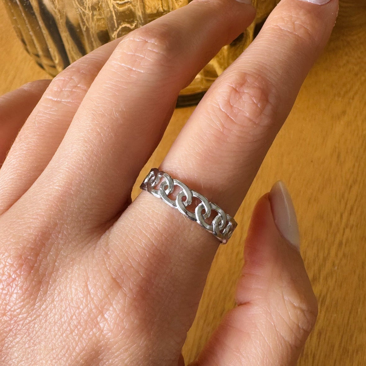 Anillo Chain Silver Imagen principal del producto