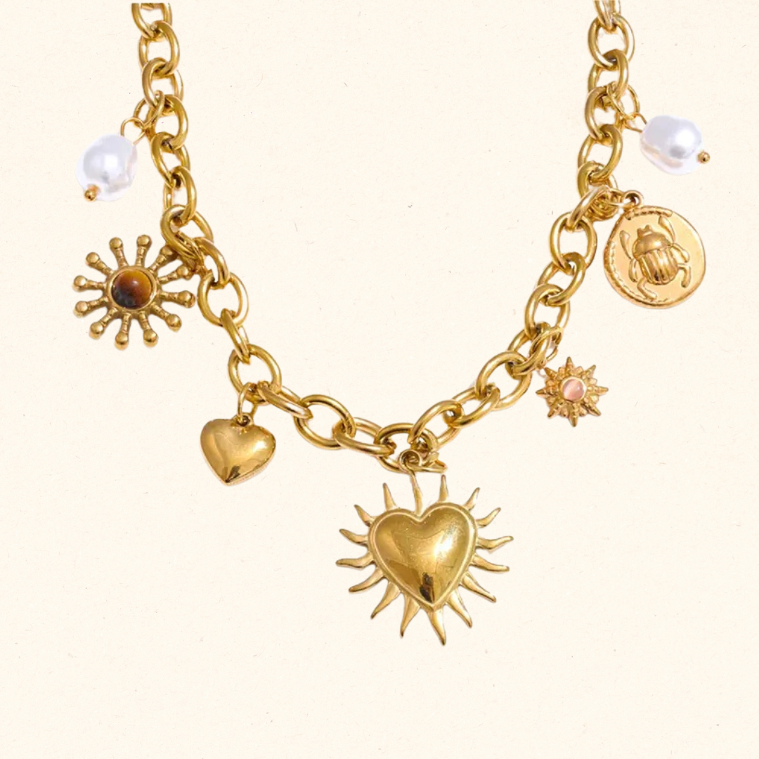 Collar Corazón de fuego Imagen secundaria del producto