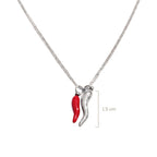 Collar Spicy Chili Silver