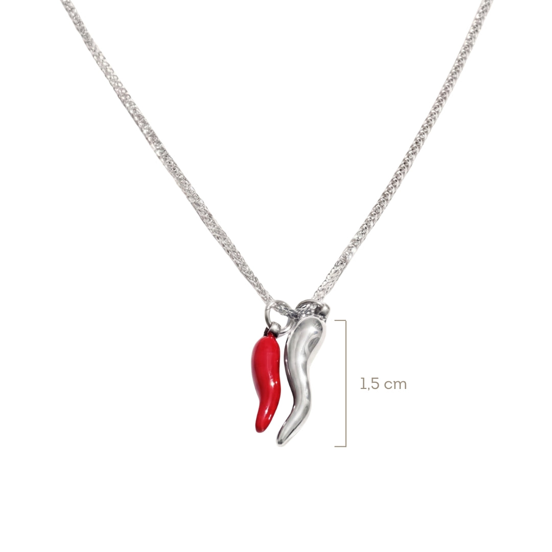 Collar Spicy Chili Silver
