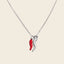 Collar Spicy Chile Silver