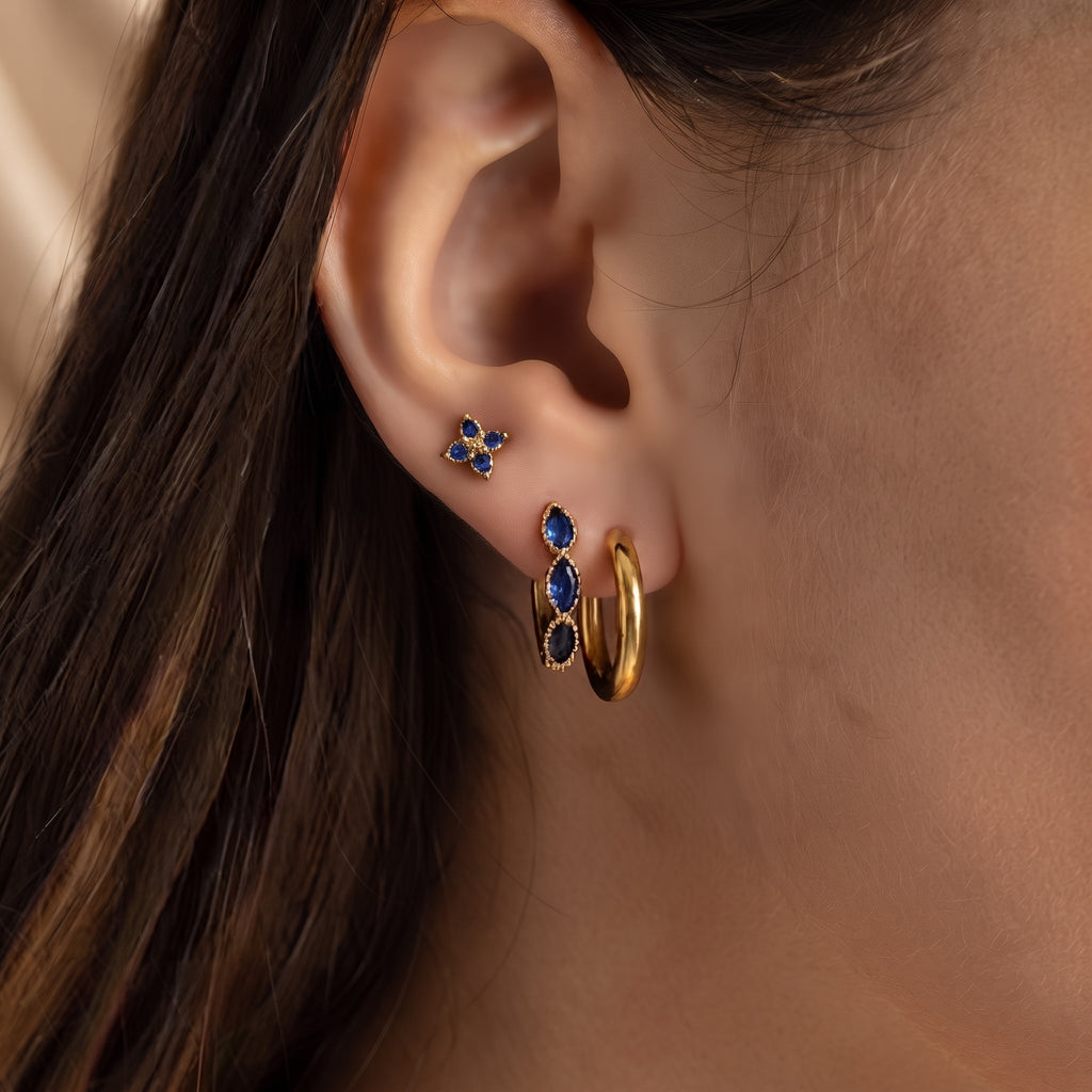 Set de 3 Aretes Azur