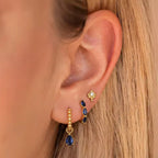 Set de 3 Aretes Zafiro