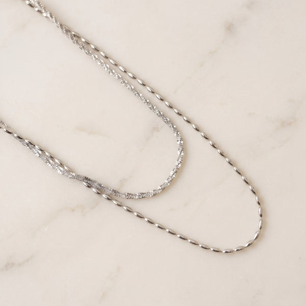 Set cadenas Lia Silver