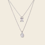 Set Cadenas Prisma Plateado